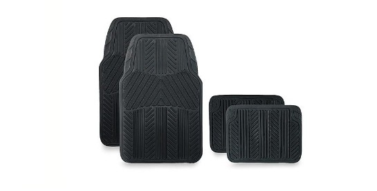 Pilot Automotive All Season 4 pc. Rubber Floor Mat Set Only $9.99!