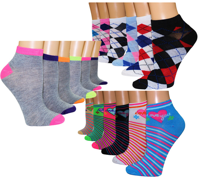 Women’s Cotton-Blend Ankle Socks (36 Pairs) Only $19.99 Shipped! (Reg. $69.99)