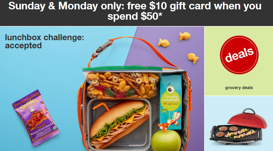 Target: FREE $10 Target Gift Card when you Spend $50 in Groceries! (Today, Sept. 5th Only)