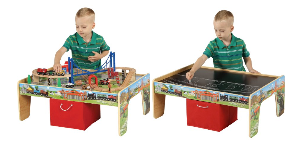 50-Piece Train Set with 2-in-1 Activity Table—$37.00!!