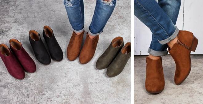 CUTE Ankle Booties – 4 Colors – Just $28.99!