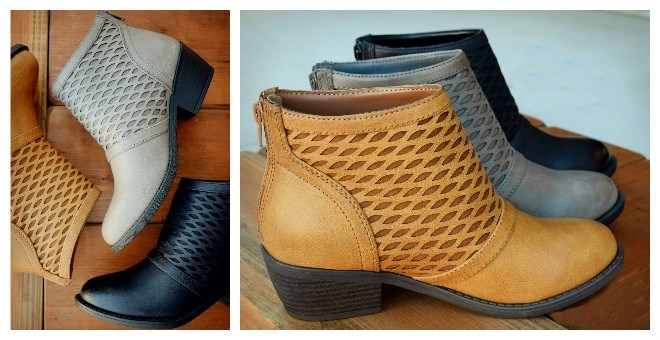 Perforated Bootie – 3 Colors – Just $27.99!