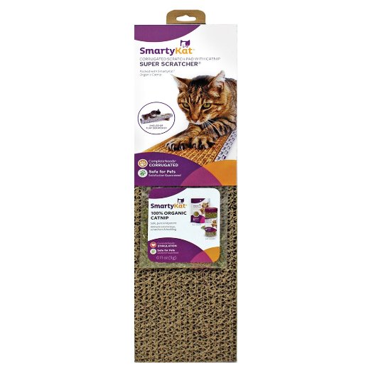 SmartyKat Scratch Inclined Corrugated Cat Scratcher – $5.29!