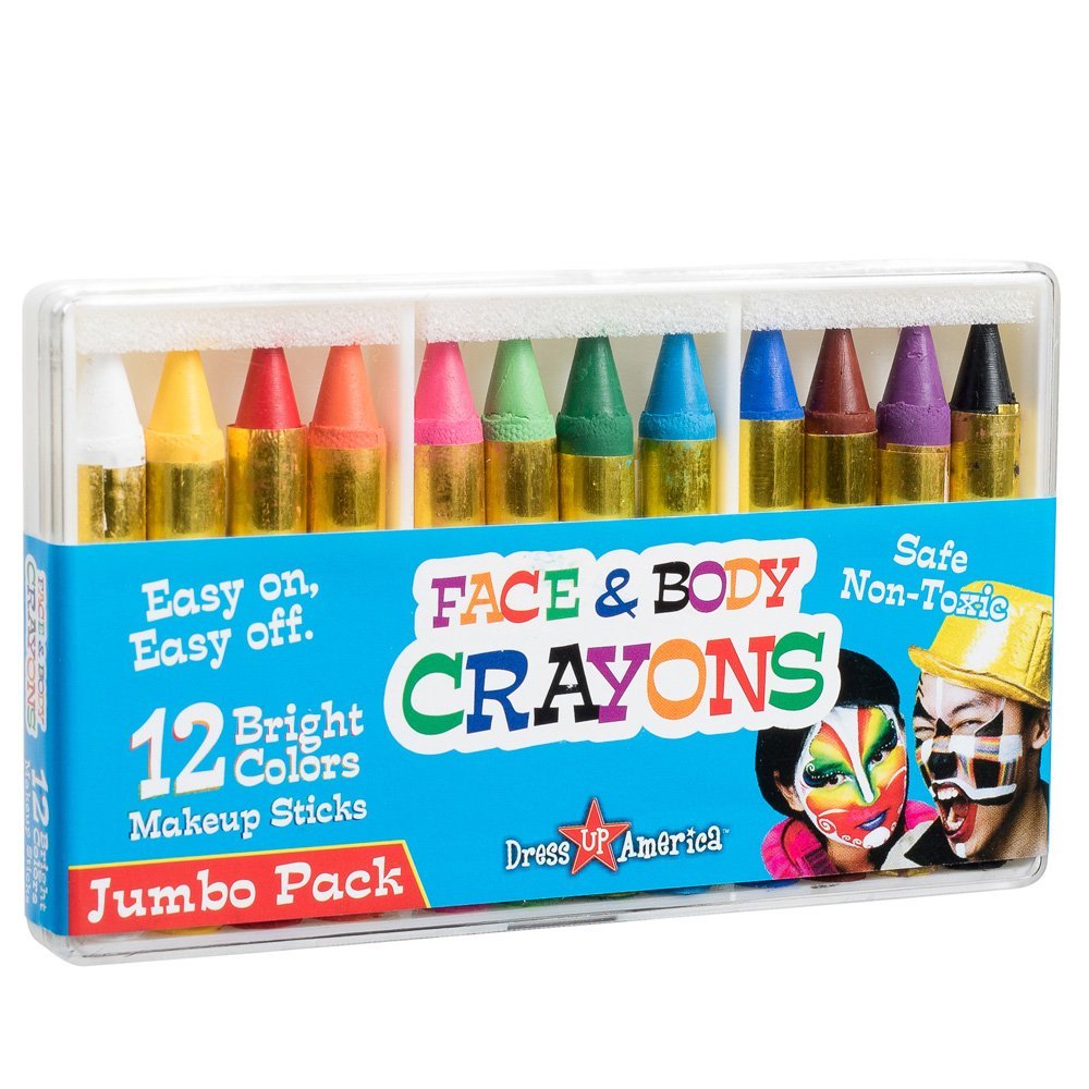 Dress Up America 12 Color Face Paint Crayons – Just $8.99! Halloween Bestseller!