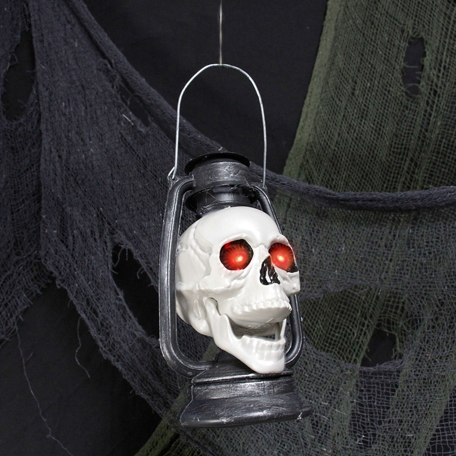 Halloween Haunters 12″ Animated Hanging Talking Skull Lantern – Just $9.96!
