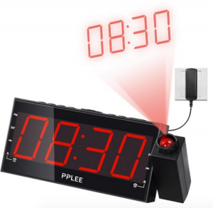 LED Dimmable Projection Dual Alarm Clock $19.99!