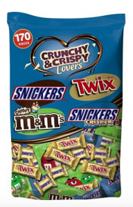 Mars Crunchy & Crispy Lovers 4lb Fun Size Variety Pack 170-Count Just $13.42!