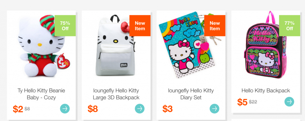 Hello Kitty Mania Today On Hollar! Items Start As Low As $2.00!