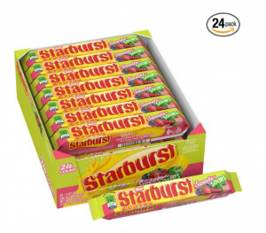 Sweet & Sour Starburst Fruit Chews 24-Count Individual Packages $13.91! Just $0.57 Each!