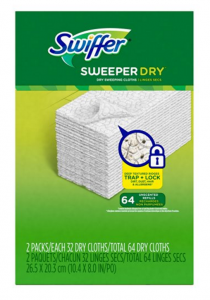 Swiffer Sweeper Dry Sweeping Pad Refills for Floor Mop 64 Count Just $11.19!