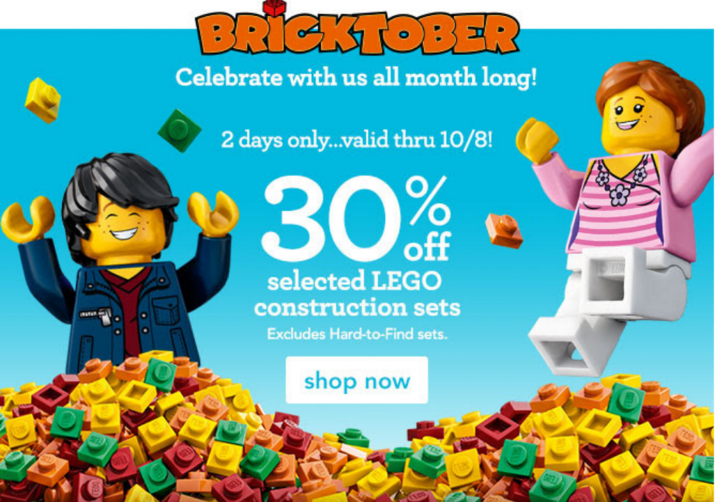 Select LEGO Set 30% Off At Toys R Us! Plus, FREE Minifigure Set When You Shop In-Store!
