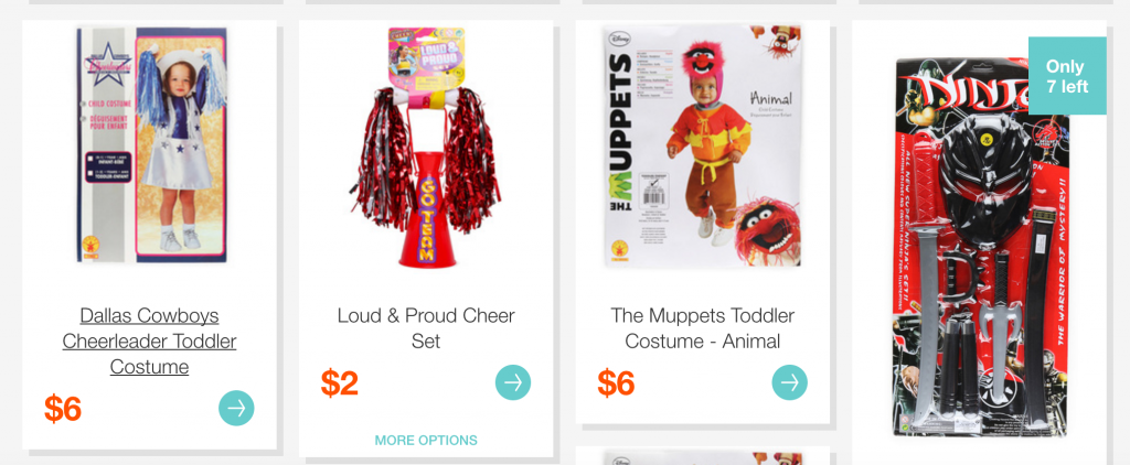 Halloween Markdowns As Low As $1.00 On Hollar! Shop Costumes, Accessories, & More!