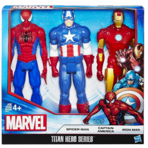 Marvel Titan Hero Series 3-Pack Spider-Man, Captain America & Iron Man Just $15.19!