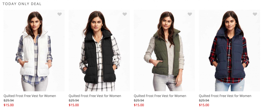 Frost Free Vests For The Whole Family Just $15.00! Today Only At Old Navy!