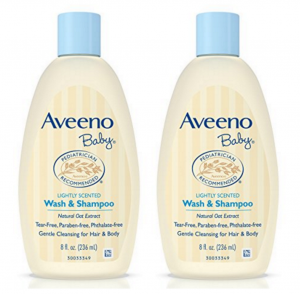 HOT! Aveeno Baby Body Wash & Shampoo 8oz Bottles 2-Pack Just $5.09!