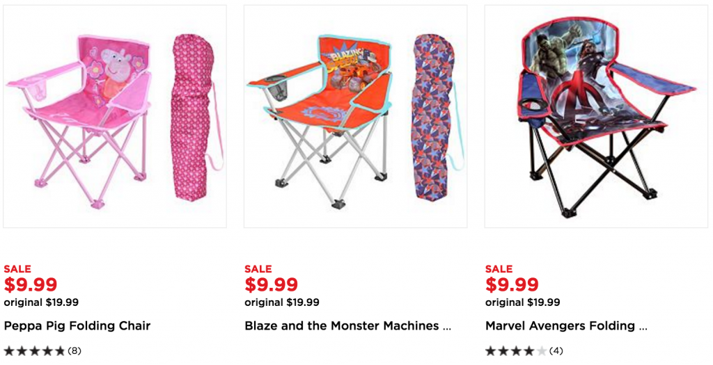Character Camping Chairs As Low As $6.99 For Kohl’s Cardholders!