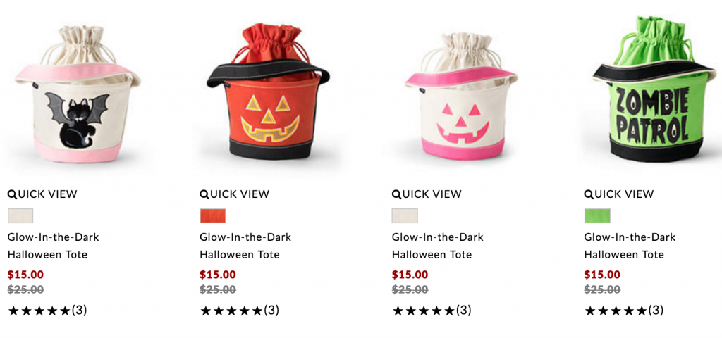 Lands End Glow-In-The-Dark Treat Totes Just $9.00! (Regularly $25.00)