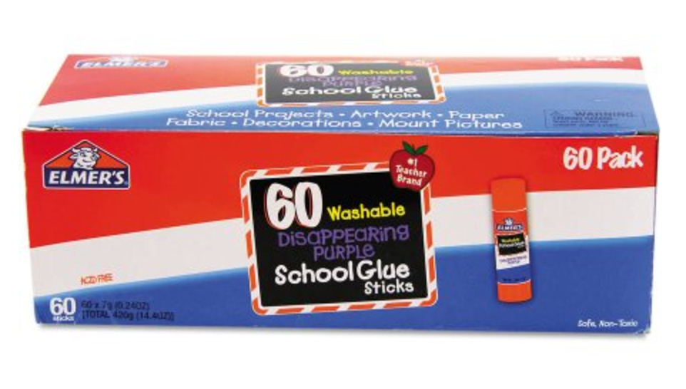 WOW! Elmer’s Disappearing Purple All Purpose Glue Sticks 60-Count $17.34! That Is Just $0.29 Per Glue Stick!