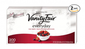 Vanity Fair Everyday 200-Count Napkins 2-Pack Just $8.71!