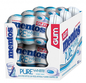 Mentos Gum Big Bottle Pure White 6-Count Just $10.50!
