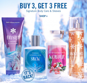 Bath & Body Works Winter Preview! Buy 3 Get 3 FREE & An Additional 20% Off!