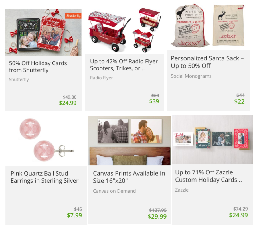 Save 20% At Groupon Today Only! Christmas Cards, Radio Flyer Canvas Prints, Jewelry & More!