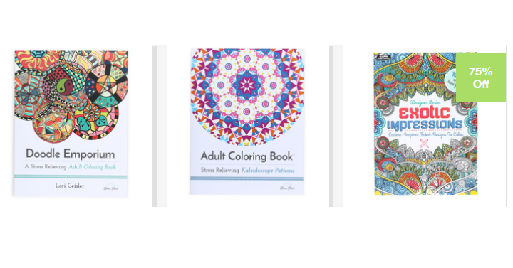 Move Fast! HUGE Sale on Adult Coloring Books= Prices Start at Only $1.00 Each!