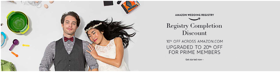 HOT! Take 20% off Amazon Wedding Registry Items!