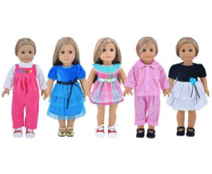 5-sets Doll Party Dress Clothes Outfits Pajames For 18 inch American Girl $20.99!