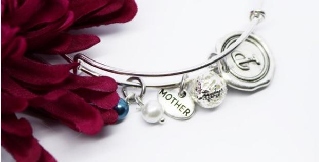 Jane: Personalized Charm Bangle Bracelet Only $5.99! (Reg. $14.99)