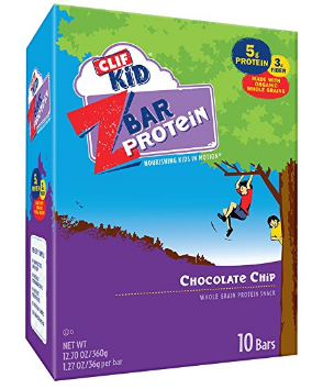 CLIF KID ZBAR – Protein Snack Bar – Chocolate Chip OR Peanut Butter  (10 Count) Only $7.40! That’s Only $0.74 Each!