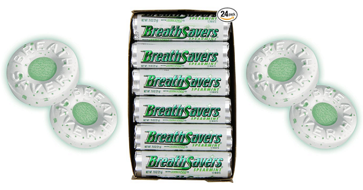 24-Pack of Breath Savers Mints, Spearmint, 0.75-Ounce Rolls – $13.08 Shipped!