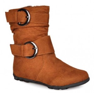 Walmart: Brinley Co. Girls Buckle Accent Mid-Calf Boots Only $13.26! (Reg. $19.99)