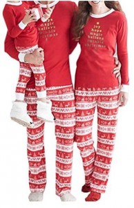 Amazon: Faithtur Christmas Two Piece Striped Matching Family Pajama Set Sleepwear Starting at Only $8.33!