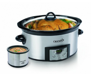 Crock-Pot 6-Quart Countdown Programmable Oval Slow Cooker with Dipper $29.99