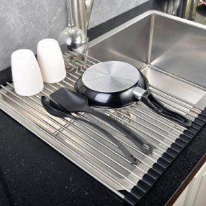 Amazon: Over The Sink Compact Stainless Steel Dish Rack Only $16.79! (Reg. $29.99)