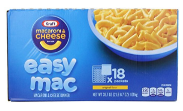 Kraft Easy Mac Original Macaroni and Cheese Dinner 18 Microwaveable Single Serve Packs Only $7.22 Shipped! That’s Only $0.40 Each!