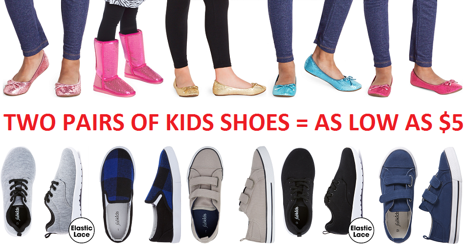 RUN!!!! Two Pairs of Kids Shoes ONLY $4.95 SHIPPED!!