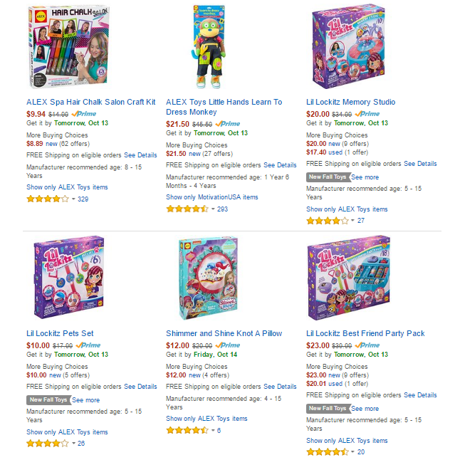 ALEX Toys on Sale at Amazon! Save Up to 40% Off! Prices Start at $9.94!