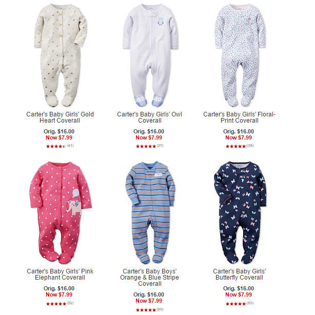 Macy’s: Get Carter’s Cotton Baby Sleepers For Only $5.99!