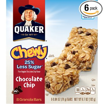 Amazon Prime Members: Quaker Chewy Granola Bars (6 Boxes) Only $9.60 Shipped!