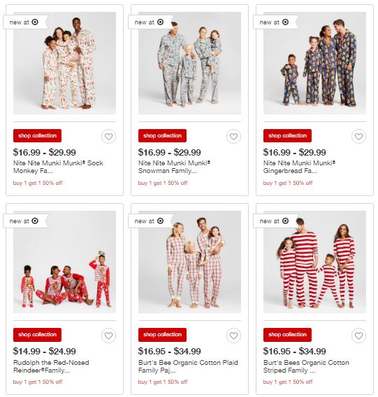 Target: Buy One Get One 50% Off All Clothing, Shoes & Accessories For The Whole Family! GET YOUR CHRISTMAS PJS NOW!
