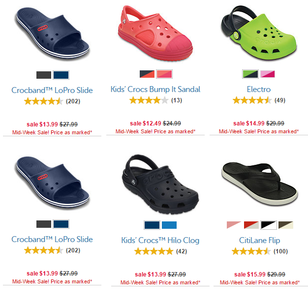 Crocs Mid Week Sale Take Up To 50% Off! Prices Start At Just $9.99!