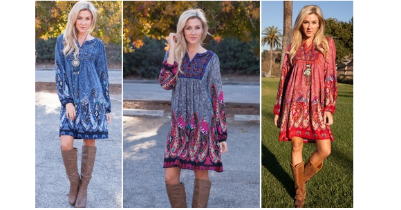 Apolline Embroidered Sweater Dress (3 Colors) Only $24.99!