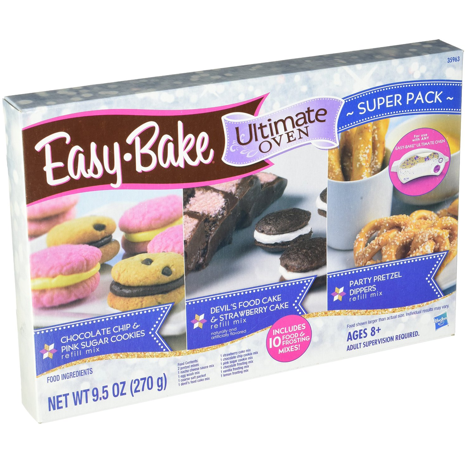 HURRY! Easy-Bake Refill Super Pack Only $7.50! Includes 10 Mixes, A Salt Packet & Egg Wash Mix!