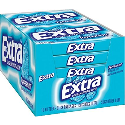 Amazon: Extra Peppermint Gum 15 Stick Slim Packs (20 Pack) Only $9.97! (That’s $.50 Per Pack!)