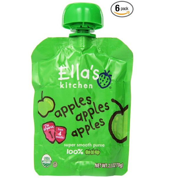 Amazon: Ella’s Kitchen Organic Apples Pack of 6 Only $3.28 Shipped! (Just $.53 Per Pouch)