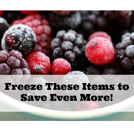 Foods You Can Freeze to Save Time & Money!