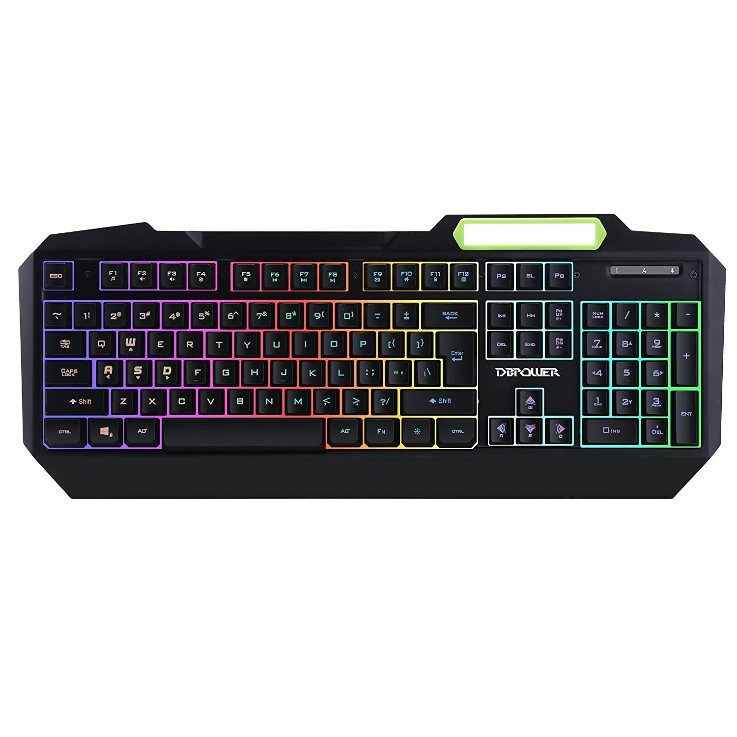 Amazon: LED Rainbow Backlit USB Wired Game Keyboard Only $27.99!