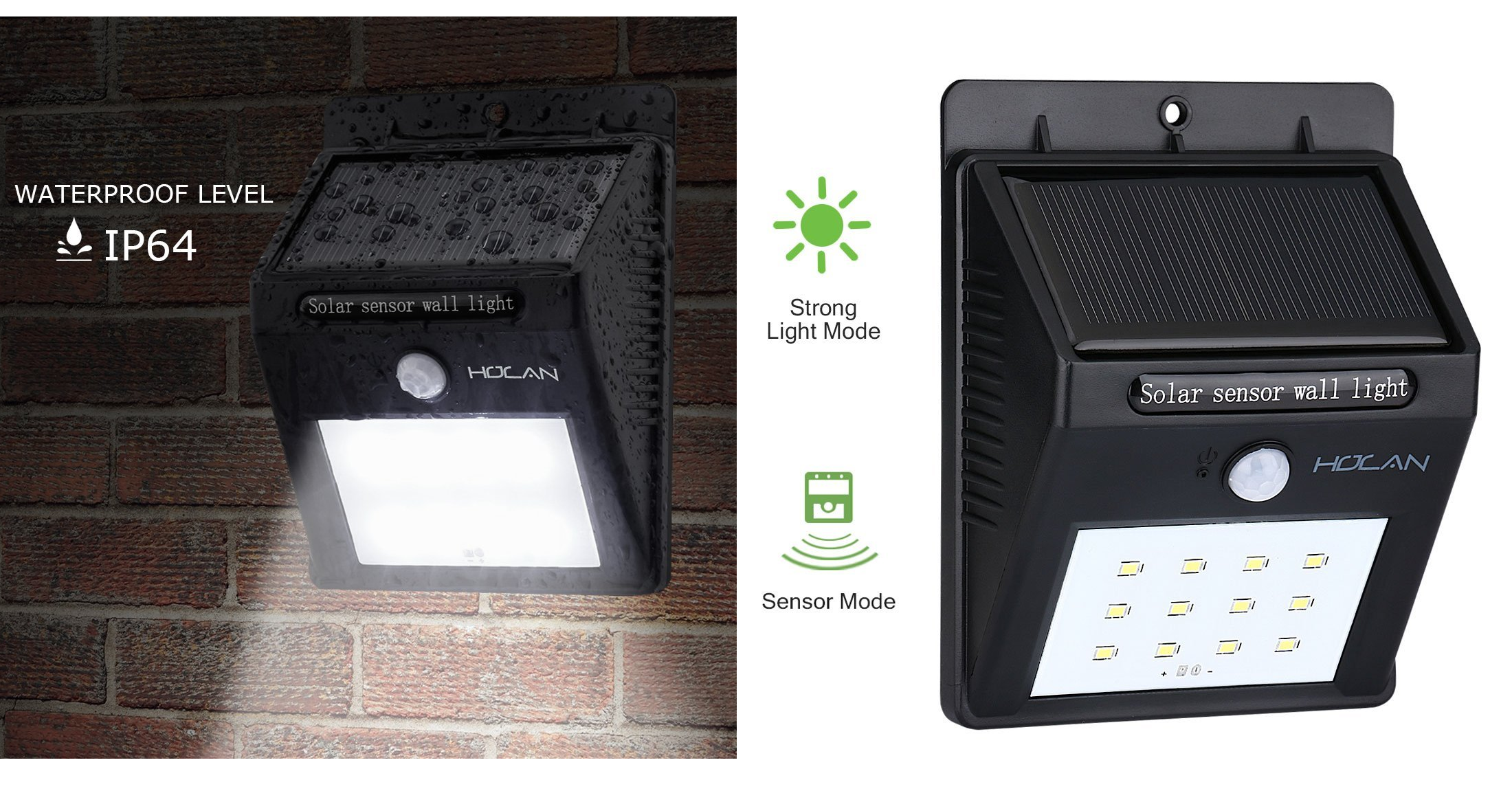 Solar Motion Sensor Light, Holan 12 LED Rainproof Powered Security Light with 2 Intelligent Modes Only $6.99 on Amazon! (#1 Best Seller & Highly Rated!)